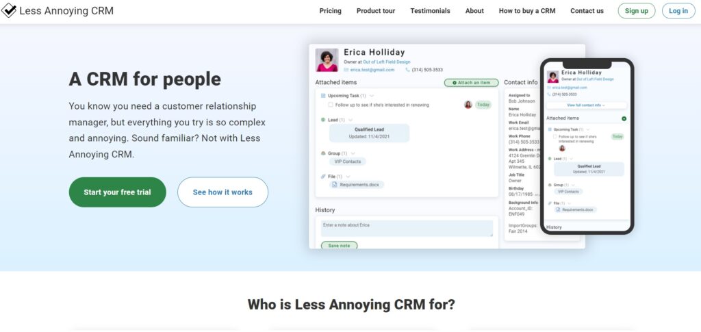 less_annoying_crm-kezdőlap Less Annoying CRM kezdőlap