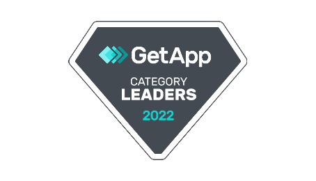 Category leaders badge for 2022 from GetApp