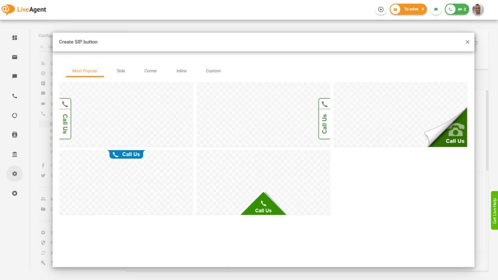 hívás gomb galéria