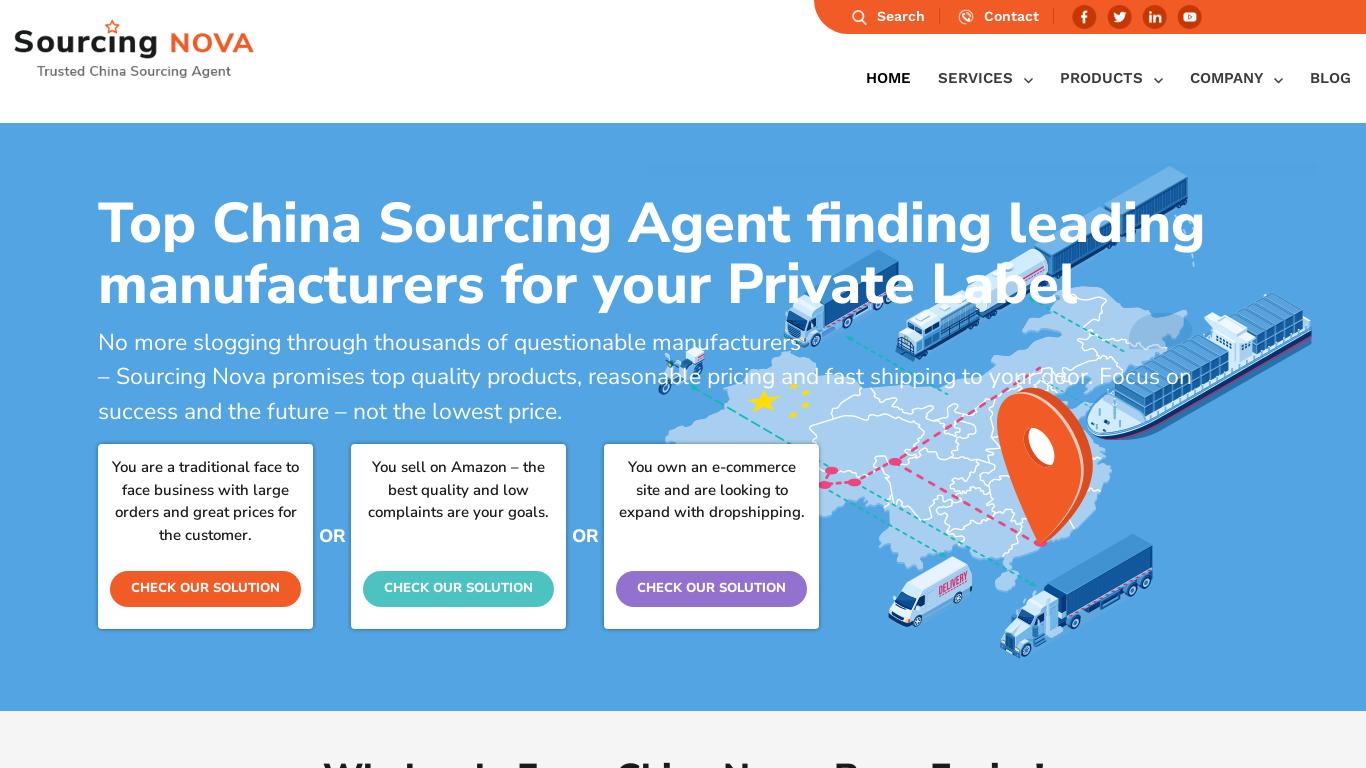 We are your China Sourcing Agent matching you to a variety of manufacturers, aiding in exportation and international logistics of high quality products