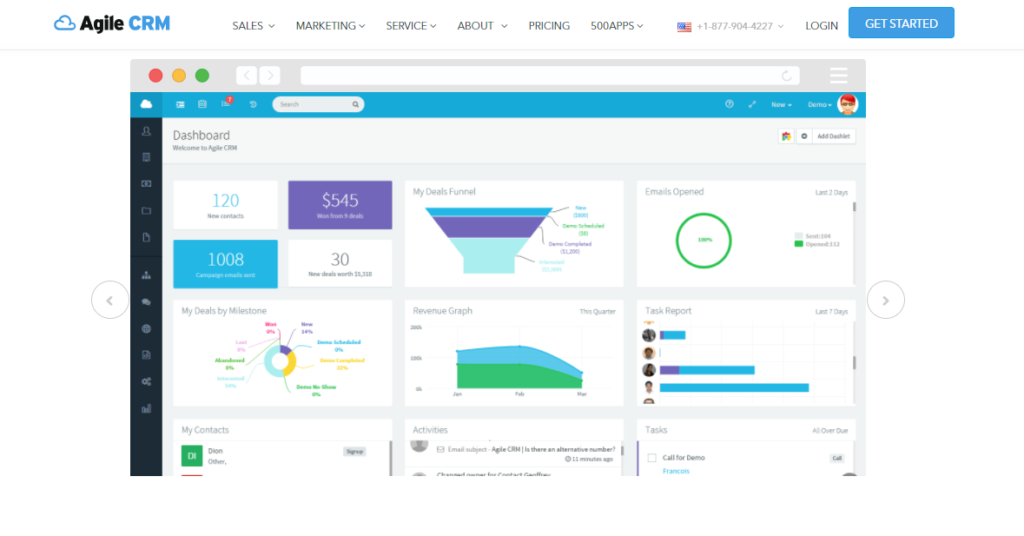 agile-crm-kezdőlap