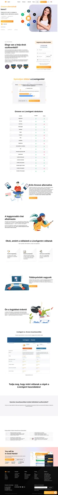 Groove alternatívát keres? Több, mint 179 alkalmazással és 40 integrációval a LiveAgent a tökéletes ügyfélszolgálati megoldás.