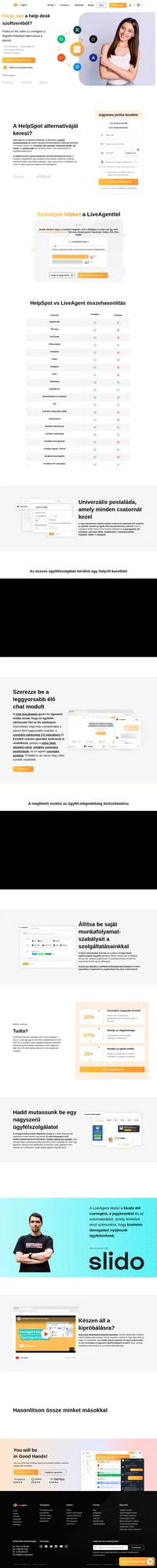 A LiveAgent tökéletes HelpSpot alternatívát kínál. Ismerje meg hihetetlen többcsatornás jegyrendszerünket és kezdje meg az ingyenes próbaverziót.