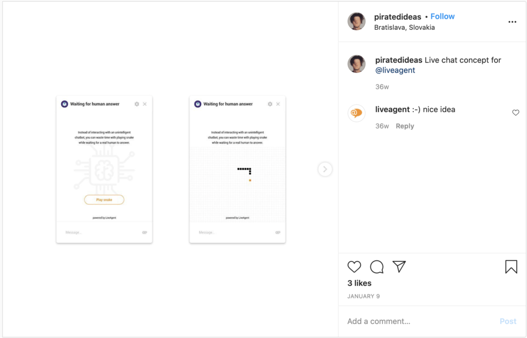 instagram megjegyzés említése