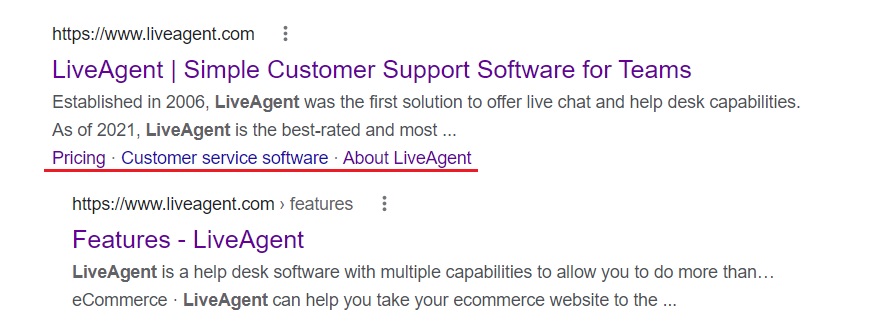 Anchor links example