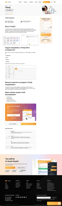 A ThinQ egy amerikai VoIP szolgáltató, amely üzleti ügyfelek számára nyújt telefonszolgáltatásokat. Ismerje meg a ThinQ LiveAgent-be történő integrálását és annak előnyeit.
