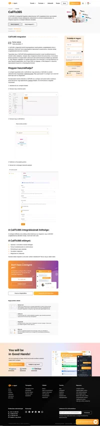 A CallTo365 VoIP-számának a LiveAgent platformmal való integrálásával könnyedén átalakíthatja üzleti tevékenységét. Fedezzen fel értékes tippeket ennek az integrációs folyamatnak az egyszerűsítéséhez hasznos oldalunkon.