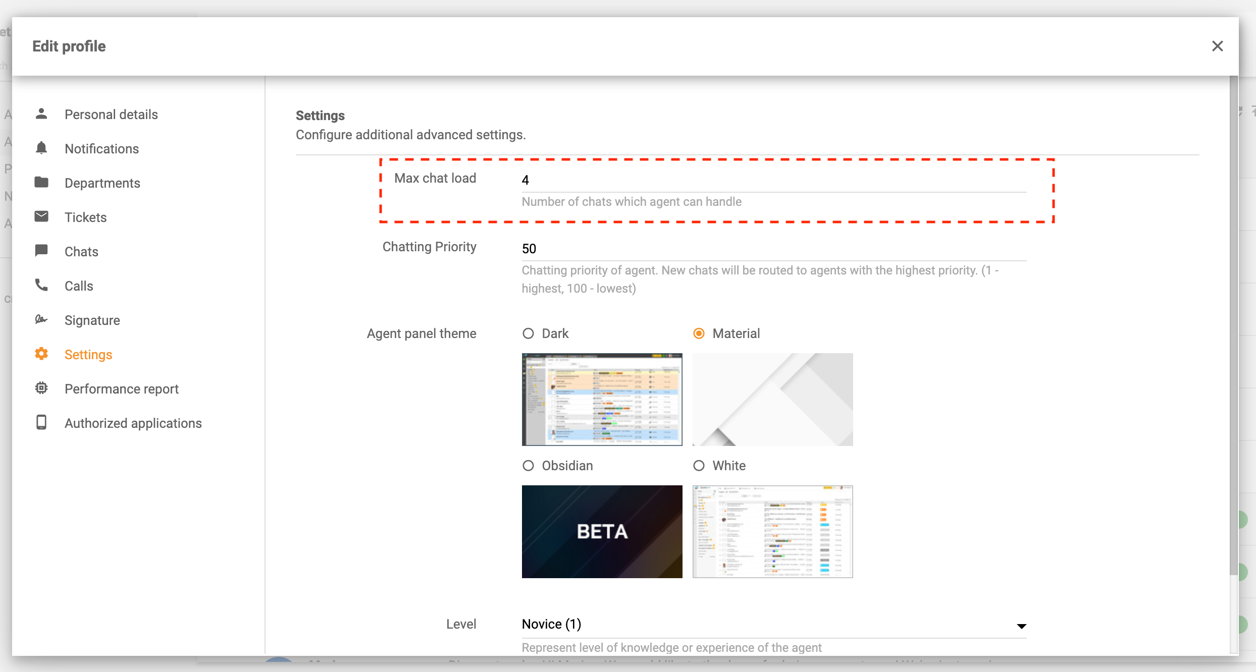 Maximális-chat-fogadás-LiveAgent