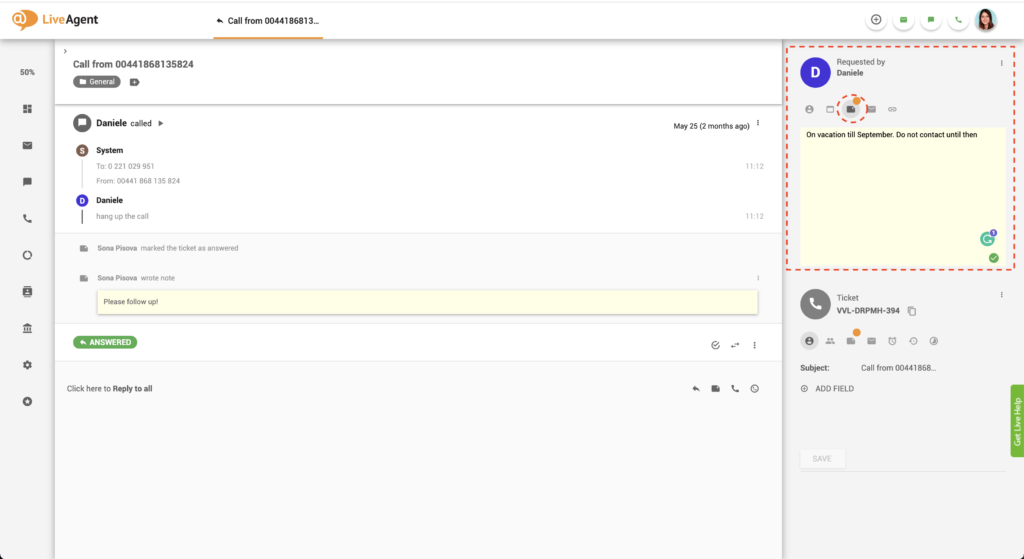 Kapcsolatfelvételi help desk megjegyzés