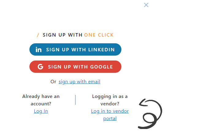 Capterra login options