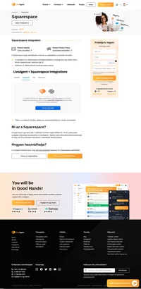 Módosítsa a Squarespace weboldalait a LiveAgent új integrációjával. A Squarespace lehetővé teszi az élő chat gomb elhelyezését és az ügyfelekkel való interakció javítását.