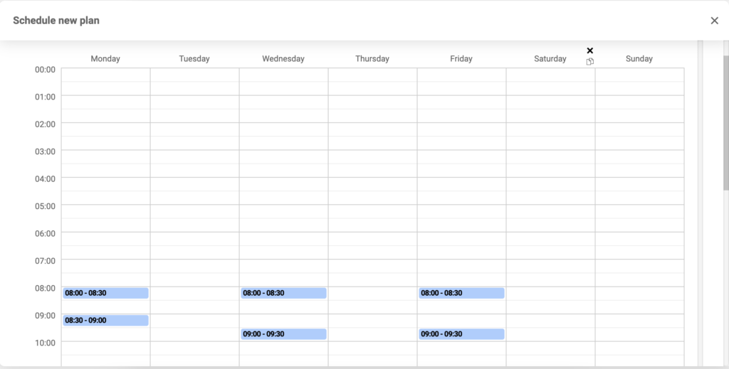 Egy kép, amelyen a LiveAgent eszközütemezője látható