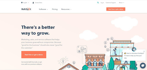hubspot-honlap Hubspot szolgáltatás honlapja
