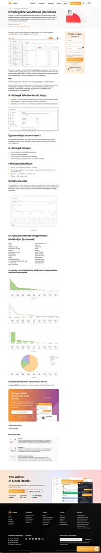 A részlegjelentés részletes betekintést nyújt önnek egy adott osztály teljesítményéről. Hatékonyan átláthat mindent.