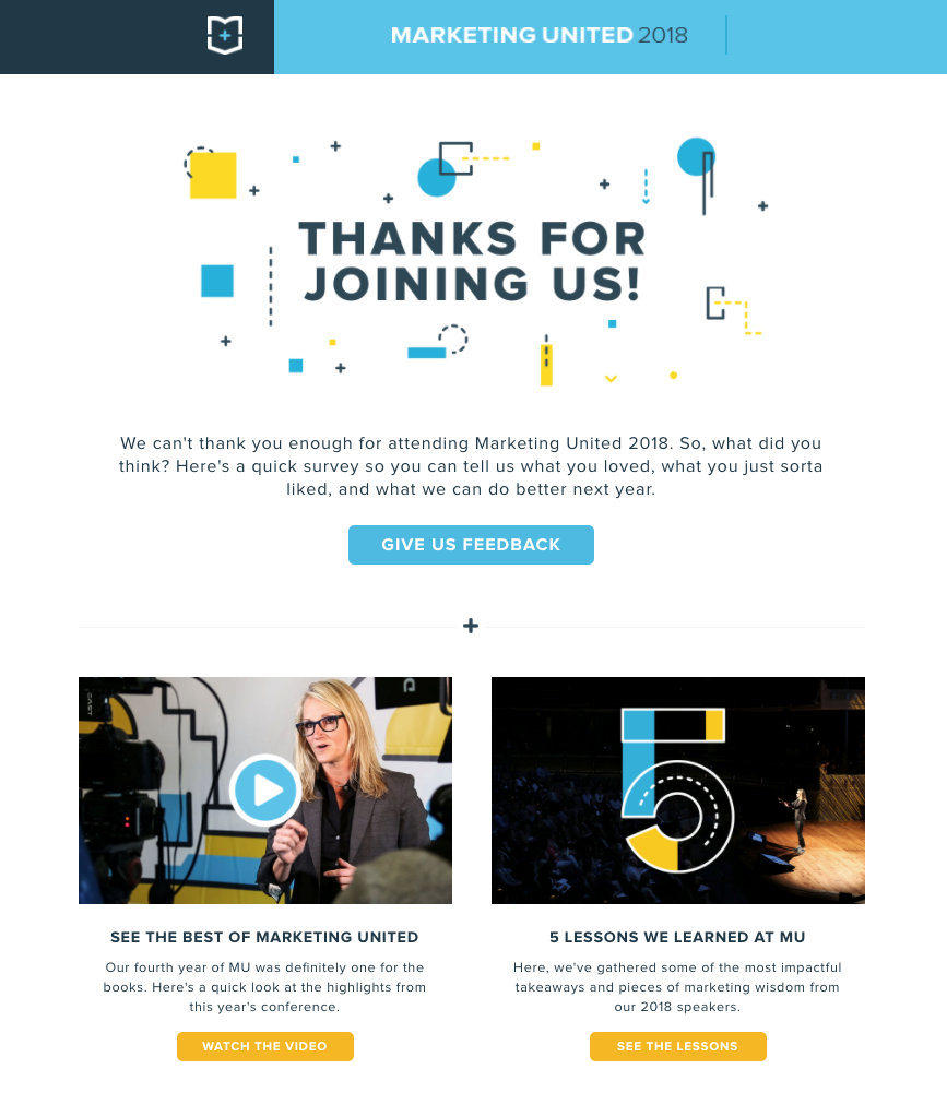 marketing egység esemény követése e-mail példa