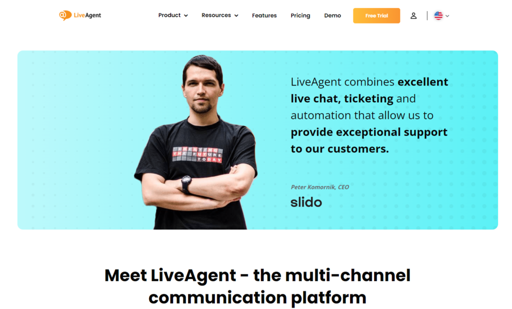 LiveAgent Slido CEO review