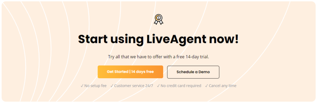 Kezdje el használni a LiveAgent Felhívás cselekvésre elemet