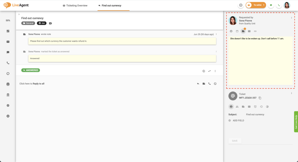 Jegyzetek – LiveAgent