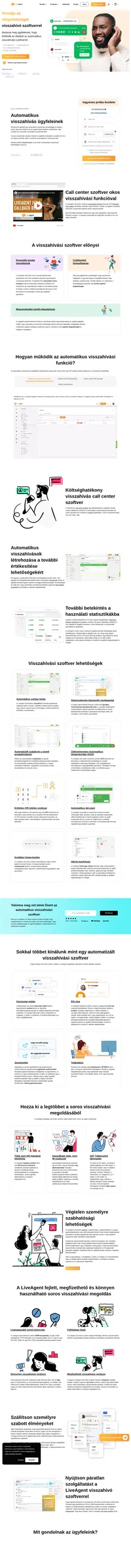 A LiveAgent visszahívó szoftver egy minden az egyben megoldás, amely call centert is tartalmaz. Visszahívási megoldásunk minden szükséges funkcióval rendelkezik. Próbálja ki ingyenesen.